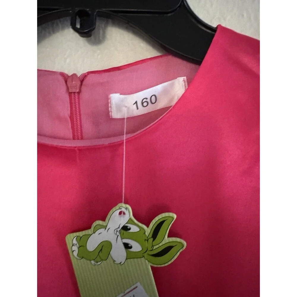 kids girls Weird Doll Costume Pink Dress Halloween costume dress size 160 /11-12